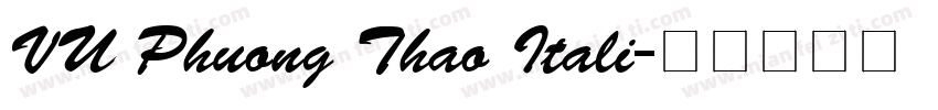 VU Phuong Thao Itali字体转换